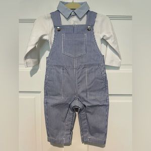 Jacadi Overalls and Long Sleeve Onesie - NWT
